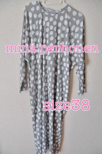 [새상품급] 미나 페르호넨 정품 도트 무늬 롱 원피스 size 38