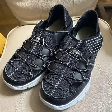 [ 사이즈 L 26cm-27cm ] Kaepa 블랙 메쉬 스니커즈