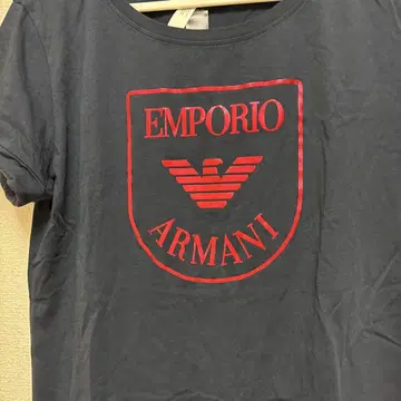 Emporio Armani 로고 티셔츠 네이비