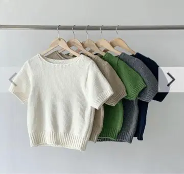 벌스데이 바쉬 BOAT NECK COLOR KNIT 화이트