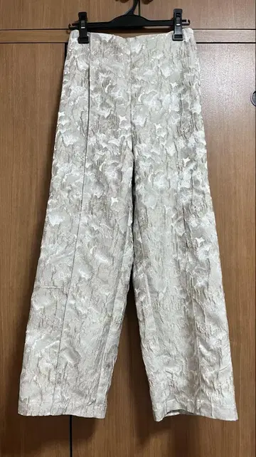 테치치 자카드 스트레이트 팬츠