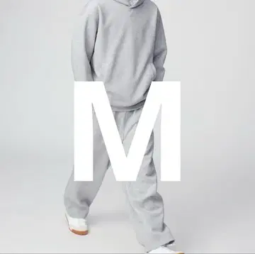 [ UNIQLO:C ] 맨투맨 와이드 팬츠 M Gray