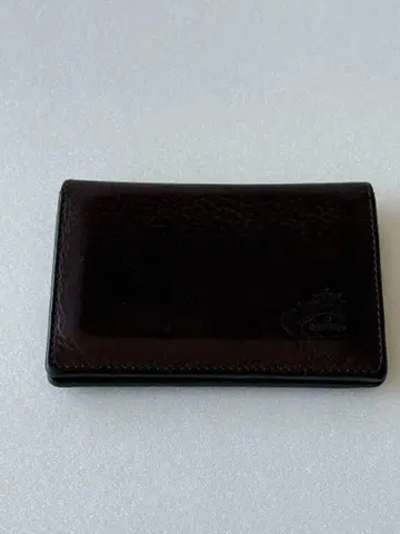 오로비안코 명함지갑 브라운 가죽 교통카드 지갑