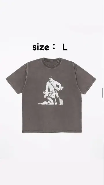 바나나맨 빨간 연필 TEE 티셔츠 L 사이즈 POPUP STORE