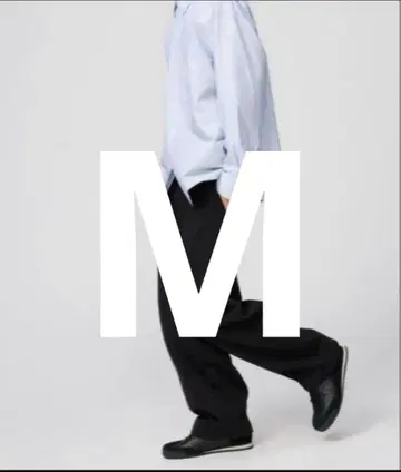 [ UNIQLO:C ] 맨투맨 와이드 팬츠 M Black