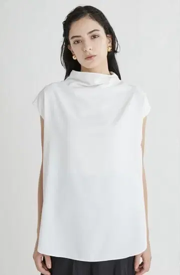 Mila owen 미라오웬 프렌치 슬리브 셔츠 드레이프 블라우스