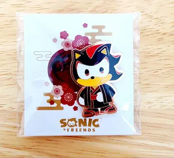 소닉 더 헤지혹 SONIC & FRIENDS 일본 의류 핀 배지 쉐도우