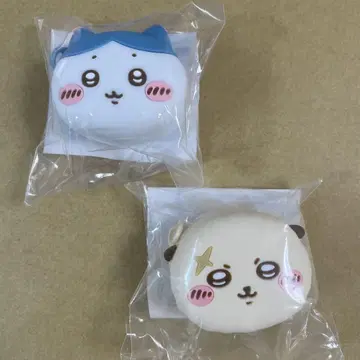 가격 인하 치이카와 얼굴 미니 실리콘 파우치 2세트