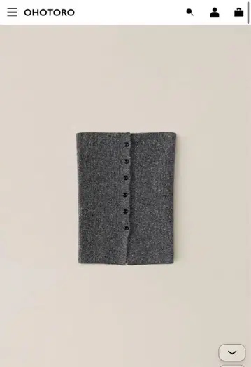OHOTORO Mixed Tube Knit charcoal