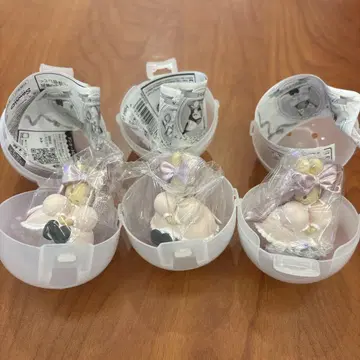산리오 발레 리본 피규어 마론크림 3개 세트