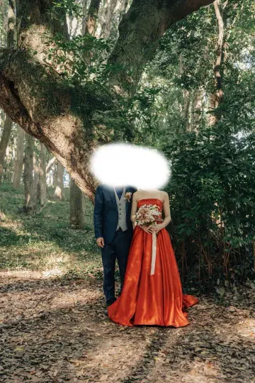 YNS WEDDING 테라코타 오렌지 컬러 드레스