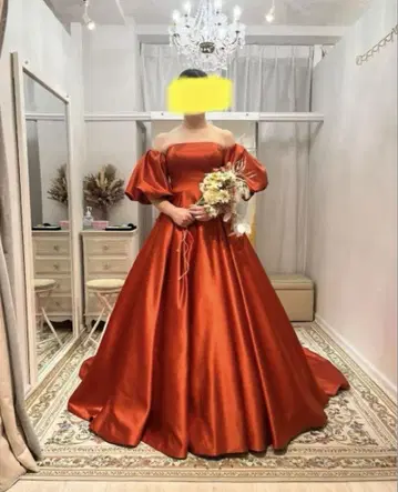 YNS WEDDING 테라코타 오렌지 컬러 드레스