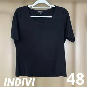 INDIVI 블랙 반팔 상의 48