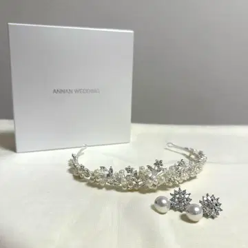 [ ANNAN WEDDIING ] 귀걸이&티아라 세트