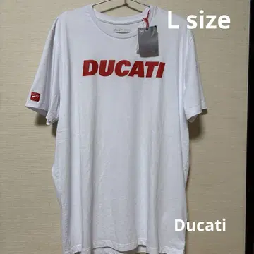 DUCATI 화이트 티셔츠 L 사이즈