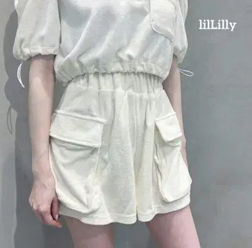lilLilly 파일 숏팬츠 CREAM