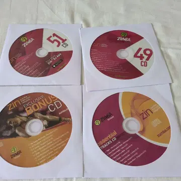 줌바 CD 4장 세트