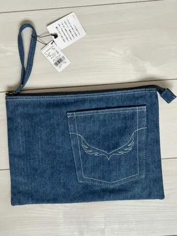 RODEO CROWNS 로데오크라운즈 데님 파우치 데님 클러치백