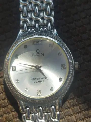 ELGIN 실버 925 쿼츠 손목시계