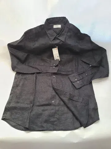 UNIQLO/프리미엄 린넨 셔츠/XL/블랙