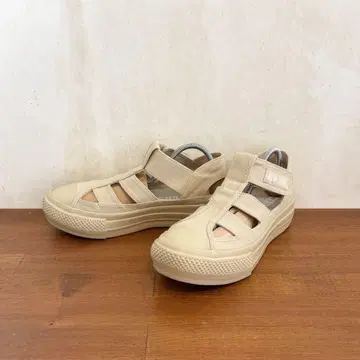 컨디션 최상 컨버스 올스타 샌들 24.5cm 베이지 굴카