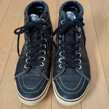 VANS SK8 HI 가죽 하이컷 블랙 27cm