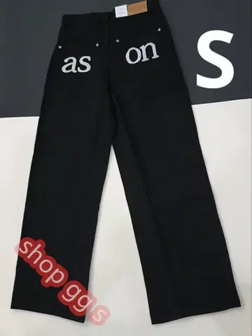 미사용 as'on 블랙 ason 블랙 팬츠 S 사이즈