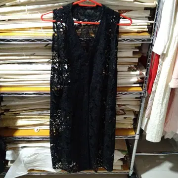 여성용 레이스 베스트 롱 36