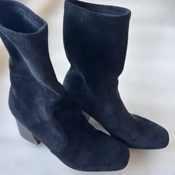블랙 스웨이드 숏부츠 마우지 L 사이즈