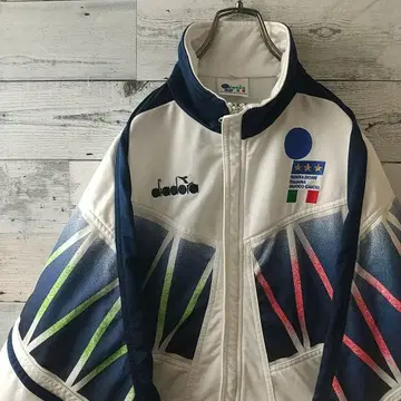 레어 사이즈 디아도라 자수 1994 이탈리아 대표 트랙 자켓 XL