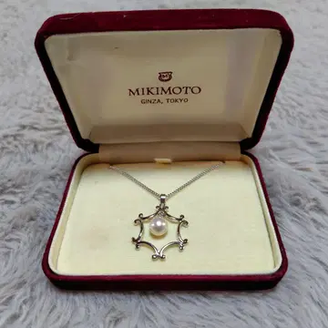 MIKIMOTO 펄 장식 목걸이 새상품급
