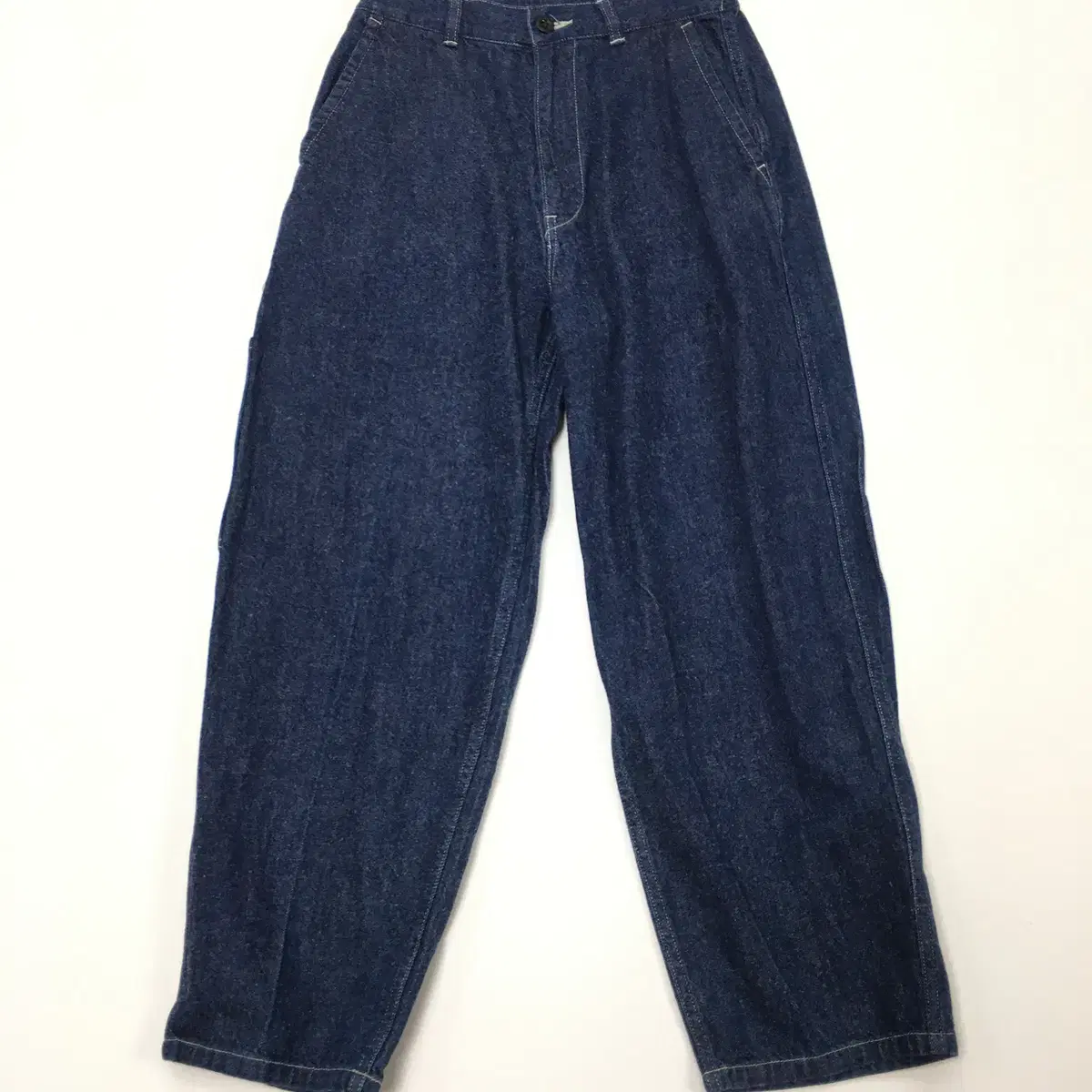 【BAON】Wanko Side Pin Tuck Wide Denim Pants ondeed - COON Side Pintuck Balloon Fit Vintage Faded Long