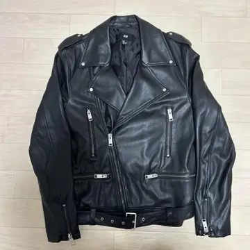 H&M 블랙 라이더 자켓