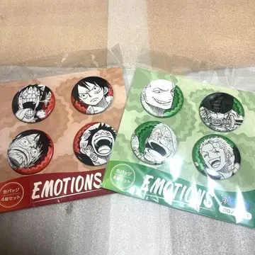 원피스 emotions 캔뱃지 루피 조로 세트