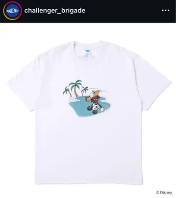 challenger 미키 T셔츠 화이트