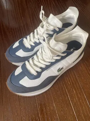 LACOSTE 화이트/네이비 스니커즈 미사용 새상품 26.5cm