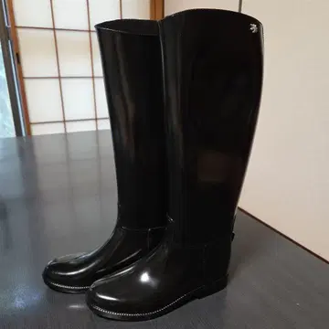 미사용 새상품 메듀즈 레인부츠 레인 신발 에나멜 가공 23cm