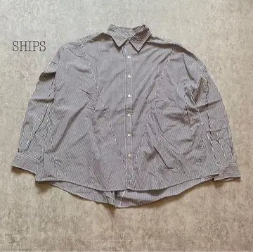 SHIPS 쉽스 빅 스트라이프 셔츠 L