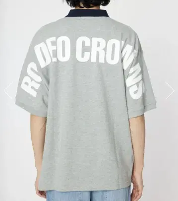 RODEO CROWNS 그레이 피케 셔츠 M 사이즈