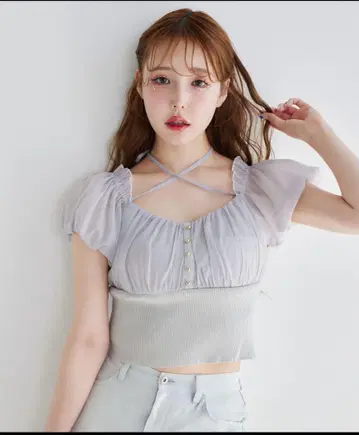 nice claup 도킹 오프숄 니트