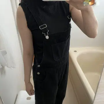 블랙 오버롤