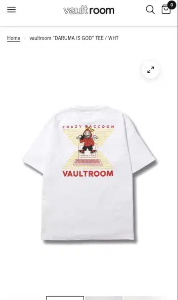 달마이즈갓 vaultroom 티셔츠 L DARUMAISGODTEE