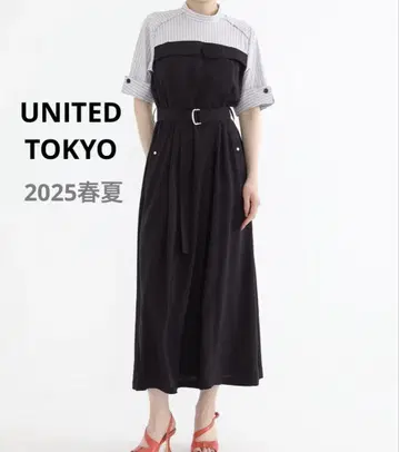 UNITED TOKYO 셔츠 레이어드 드레스