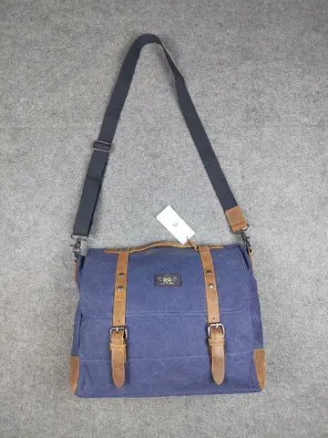RRL 랄프 로렌 빈티지 가죽 캔버스 백 빈티지 가공