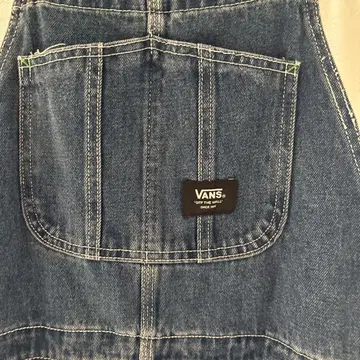 VANS 다크 블루 데님 오버롤