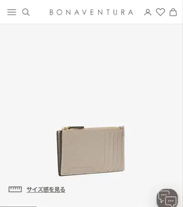 BONAVENTURA 미니 지퍼 월렛 슈링크 가죽