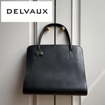 DELVAUX 델보 가죽 핸드백 블랙