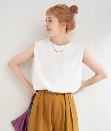 슬리브리스 박스 TEE (화이트)