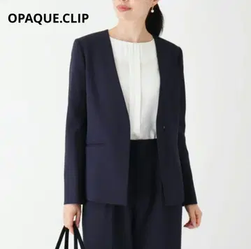 OPAQUE.CLIP CARREMAN 노카라 V 스트레치 자켓 손세탁