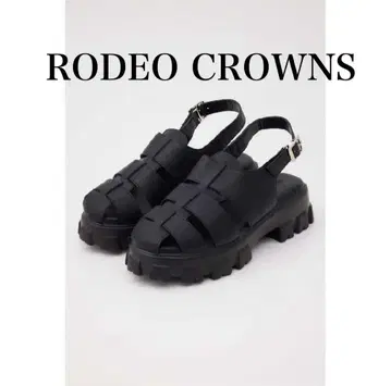 RODEO CROWNS WIDE BOWL 구르카 샌들 스트랩 L 블랙